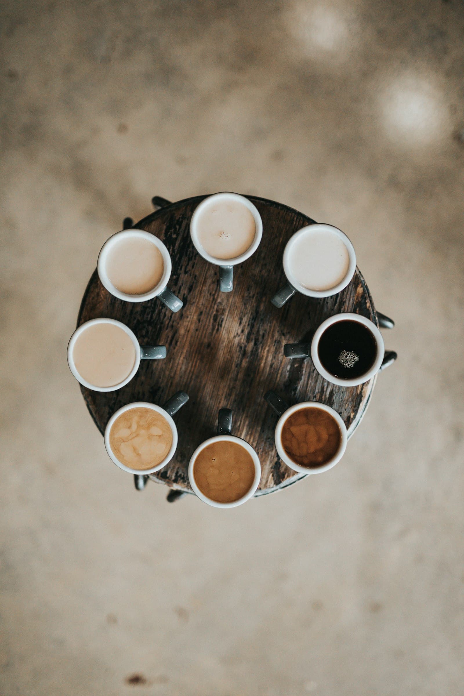 Pour-over coffee setup with manual tools